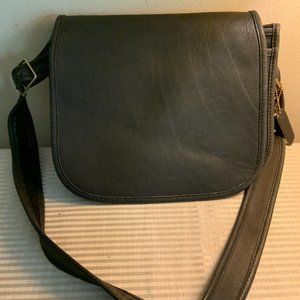Coach Classic Midnight Navy Flip  Saddle Bag